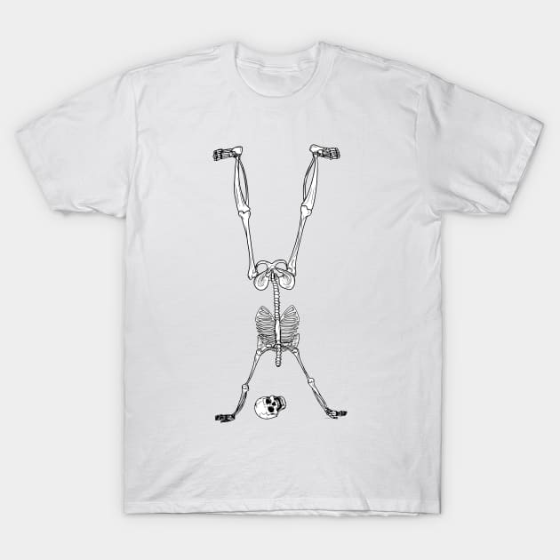 Phalanx Stand - Halloween Party Skeleton T-Shirt by georgiagoddard